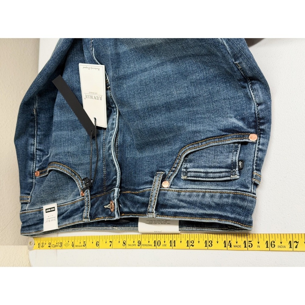 Judy Blue Jeans Womens 11 30 Dark Wash Denim High Waist Skinny Tummy Control NWT - Picture 11 of 13